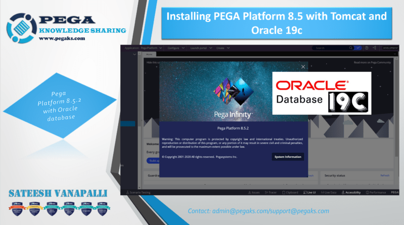 Install pega enterprise edition with oracle 19c database